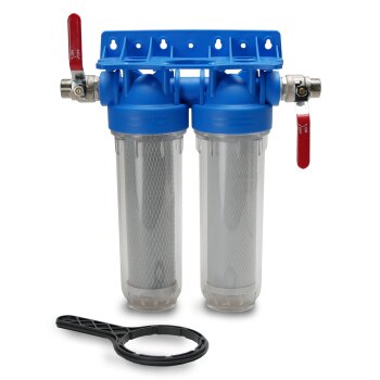 Aktivkohle Wasserfilter 2-stufig - Für Chlor und...